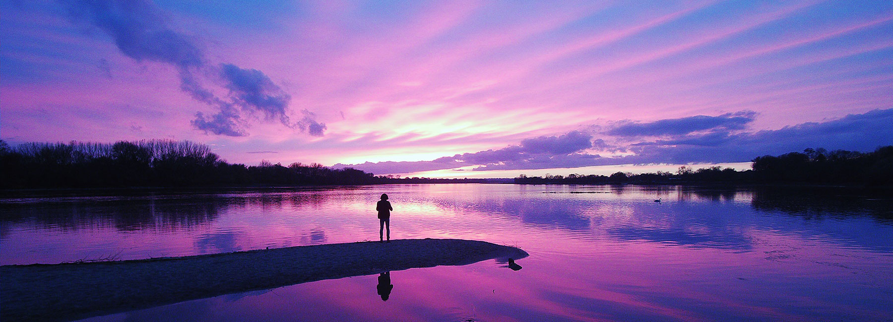 Coucher de soleil sur la Loire